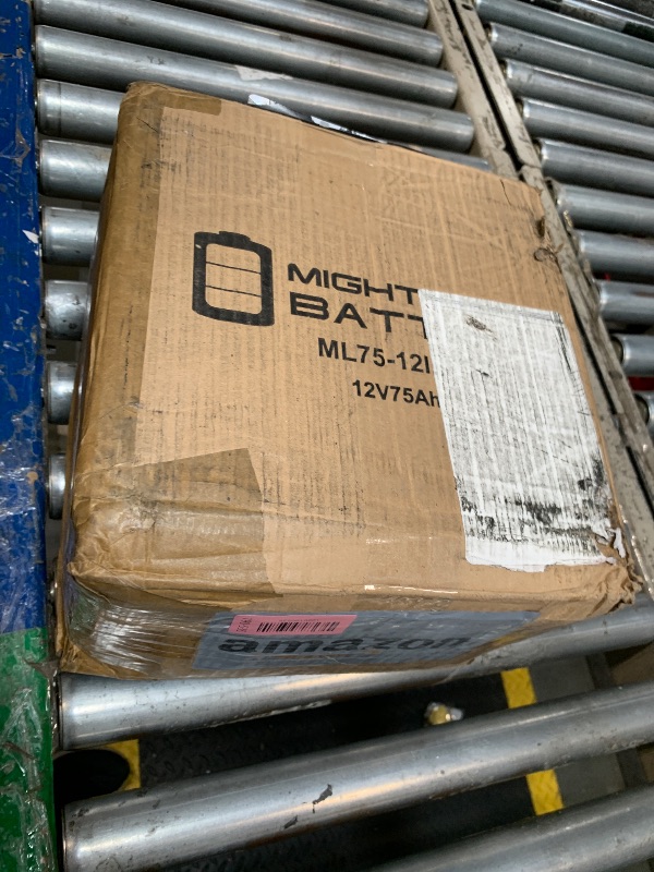 Photo 1 of ** VERY USED** NO RETURNS FINAL SALE** ML75-12INT -12 Volt 75 AH, Internal Thread (INT) Terminal, Rechargeable SLA AGM Battery