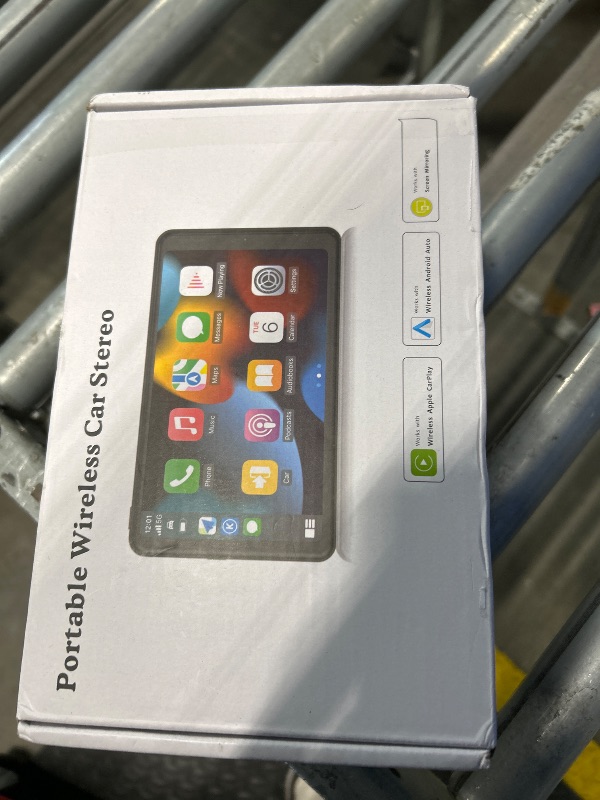 Photo 1 of *UNTESTED*
Portable Wireless with Apple CarPlay and Android Auto Screen for Car, 7" HD Touch Screen Car Stereo with Mirror Link, Bluetooth 5.2, Backup Camera, AUX,FM Transmitter for All Vehicle