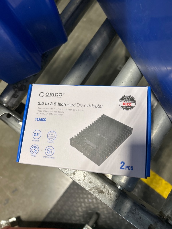 Photo 1 of [2Packs] ORICO 2.5 SSD SATA to 3.5 Hard Drive Adapter Internal Drive Bay Converter Mounting Bracket Caddy Tray for 7 / 9.5 / 12.5mm 2.5 inch HDD / SSD with SATA III Interface(1125SS-2)