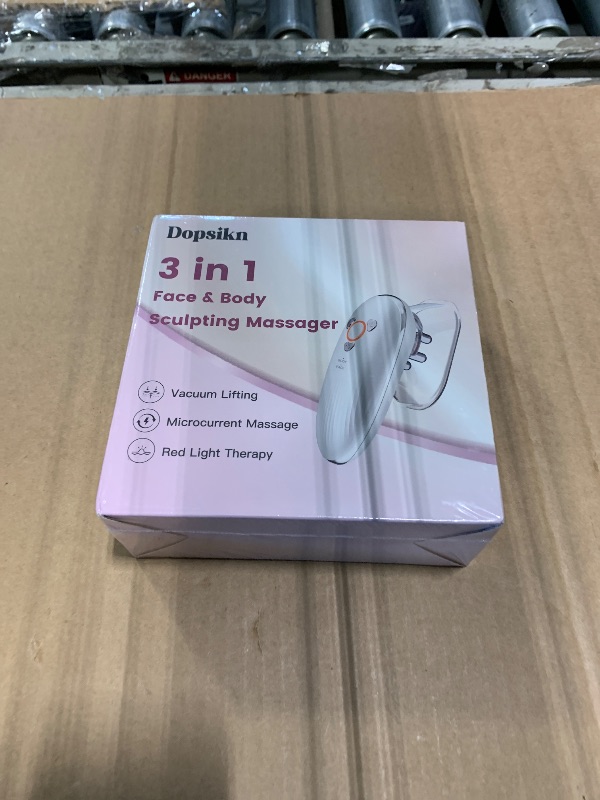 Photo 1 of *** NEW FACTORY SEALED *** Dopsikn Body Sculpting Machine with Red Light Therapy for Face & Body, Cupping Therapy, Electric Cellulite Massage Tool with 2 Cups, Gift for Women, White
