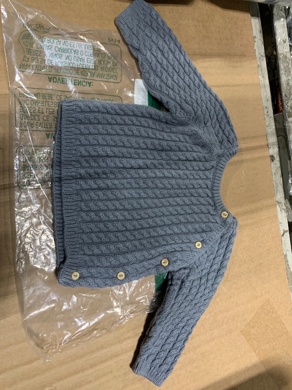 Photo 1 of *** 1 PC / DIFFERENT MODEL *** Toddler Baby Boys Girls Sweater Set Newborn Knit Crochet Outfit Pants Clothes Long Sleeve Pullover Sweatshirt Tops Gray