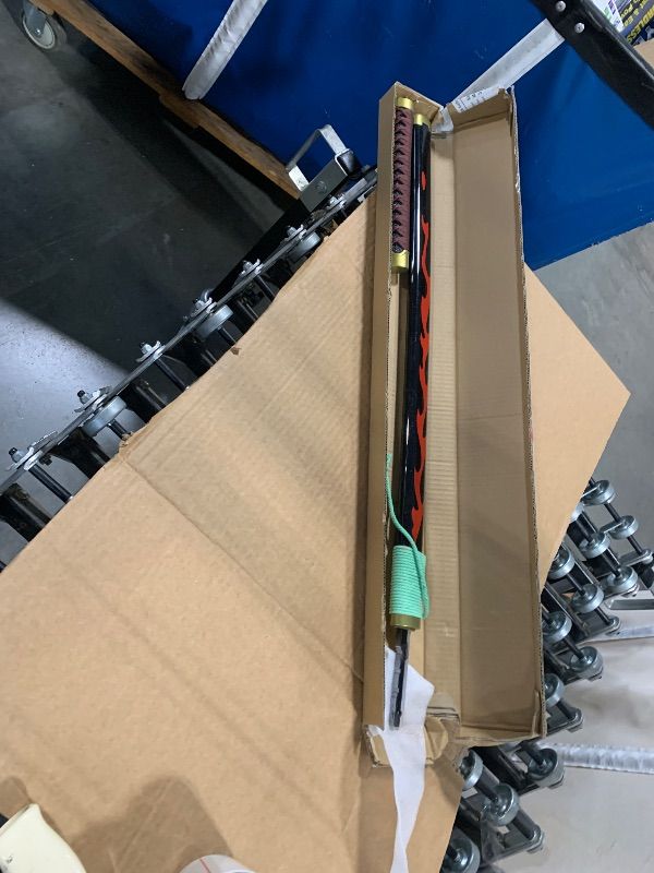 Photo 1 of ** SOLD AS IS, NO REFUND/RETURN** SEE COMMENTS!
Cold Blade Katana Sword - 41 inches Katana Replica with Holster Belt and Display Stand - Sword with Authentic Design Jinweimen