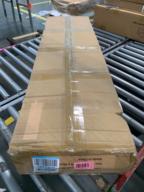 Photo 1 of ****FINAL SALE. NO RETURN!!! VIEW NOTES****
Cttasty Entryway Bench, Solid Wood Midcentury End of Bed Bench with PU Leather Padded Seat, Bedroom Bench, 47.24" L x 12.6" W x 17.72" H (Beige)