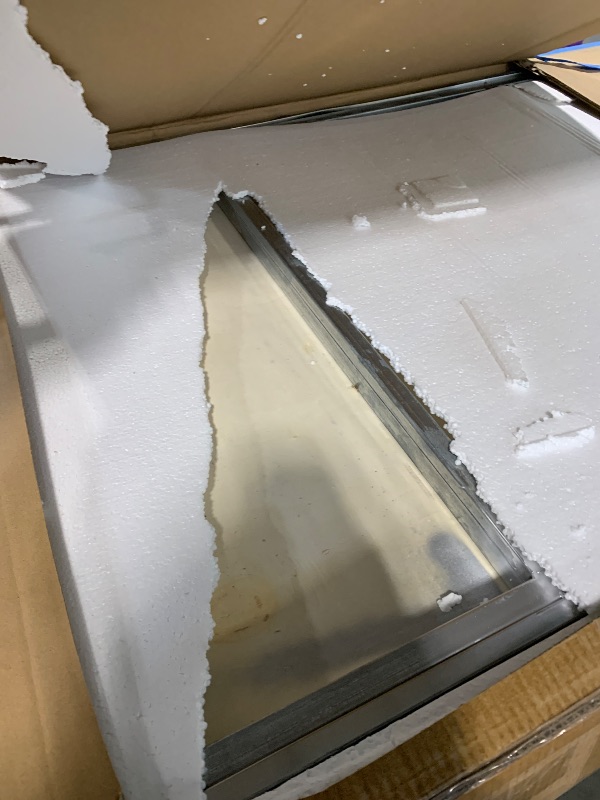 Photo 1 of ***FINAL SALE/NO RETURN, SOLD AS PARTS*** ExploreHorizon Stainless Steel 60x30x24 Inch Equipment Grill Stand Table, 660 Lbs Top & Bottom Shelf, Adjustable Legs, 2" Edge Baffle, for Hotel, Home, Commercial Restaurant Kitchen