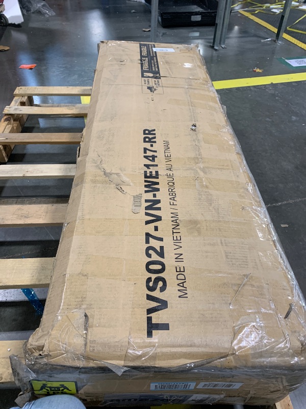 Photo 1 of (3/21/2026 ***FINAL SALE/NO RETURN, SOLD AS PARTS***)  Rolanstar Fireplace TV Stand with Led and Power Outlets, White Entertainment Center with 26" Electric Fireplace for 45/50/55/60/65 inch TVs, Modern TV Console with Storage Cabinet for Living Room