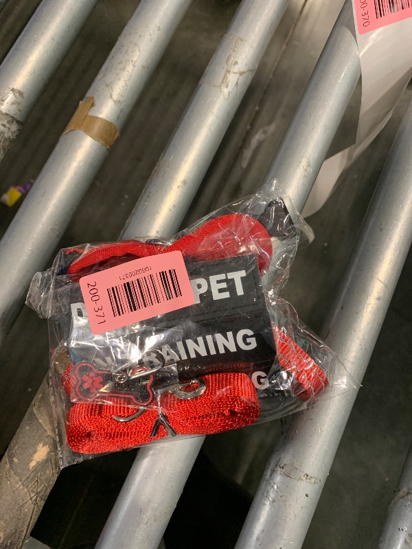 Photo 1 of ****SIMILAR ITEM REFERENCE PICTURE****
BIN 10-EJ-14
Service Dog Vest for Small Breed Dogs with ID Tag – Lightweight Puppy Harness and Leash Set with 6 PCS Patches, Ideal Service Animal Vest for Training, Complete Service Dog Gear, Red, S