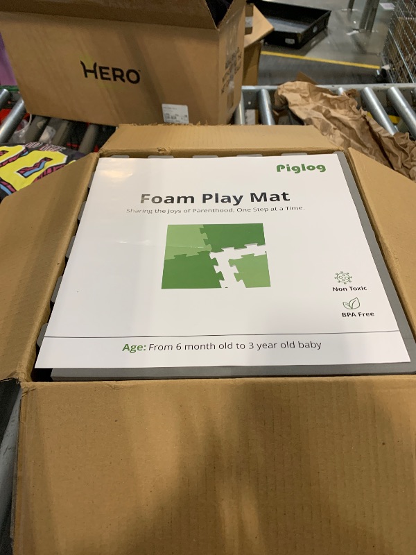 View 4 of ****SIMILAR ITEM REFERENCE PICTURE**** JAYGOVAN 60 Tiles Foam Mats Toy Colorful Tiles Multi Use,Cover an Area of 58.2 Sq.Ft Create & Build a Safe Play Area Interlocking Puzzle EVA Non-Toxic Floor for Wooden&Ceramic Floors (Grey)