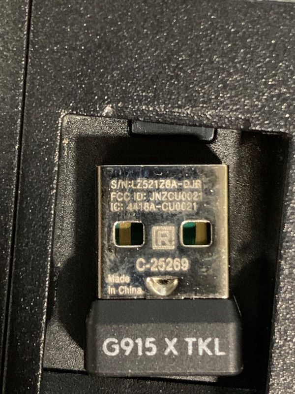 Photo 1 of ***MISSING RIGHT ARROW KEY***Logitech G915 X Lightspeed TKL Low-Profile Wireless Gaming Keyboard, Double-Shot PBT Keycaps, Fully Programmable Keys, RGB Backlighting, Sleek Aluminum Finishing, GL Brown Tactile - PC/Mac - Black***MISSING RIGHT ARROW KEY***