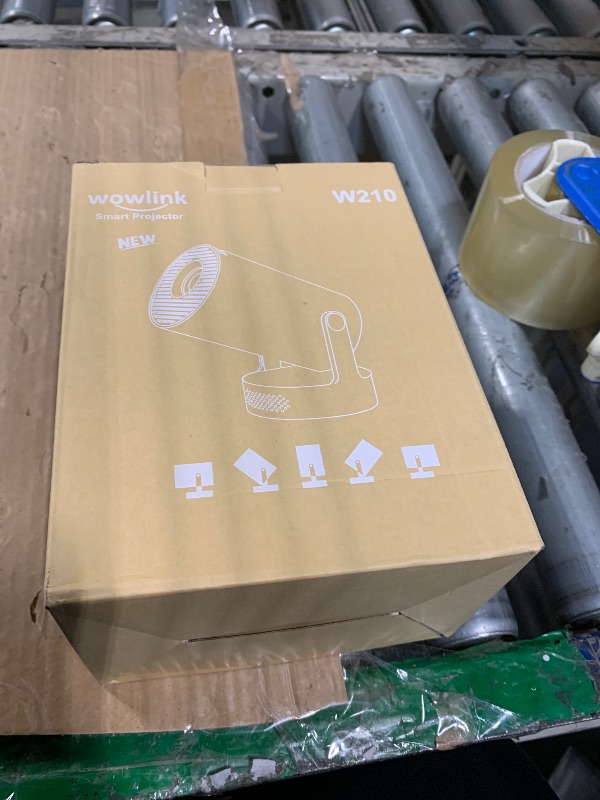 Photo 1 of [Built-in Apps & 2026 Upgraded] Mini Projector with WiFi 6 and Bluetooth 5.4 Support 4K 1080P Auto Keystone 180° Rotatable Projector Portable