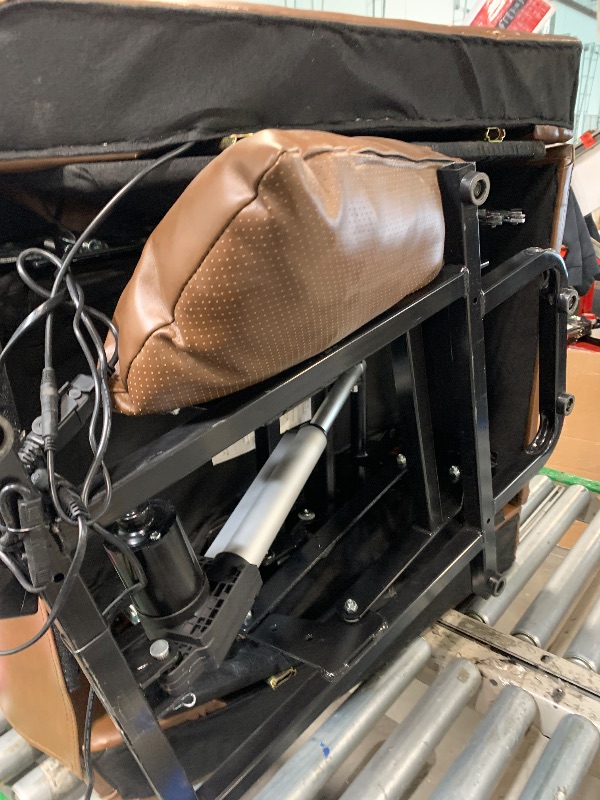 Photo 1 of (3/21/2026 ***FINAL SALE/NO RETURN, SOLD AS PARTS***) Recliner Chair, Electric Power Lift Chair with Remote, Stand Assist for Elderly, 3 Adjustable Positions, USB Charging Ports, Cup Holders, Side Storage Pockets, Comfortable Sofa for Living Room, Brown