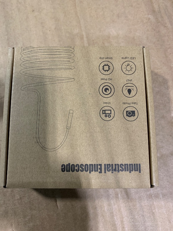 Photo 1 of [Dual-Lens] Endoscope Camera with Light, 1920P HD Borescope with 8+1 Adjustable LED Lights, IP67 Waterproof 16.5FT Semi-Rigid Snake Cord Inspection Camera for iPhone, iPad and Android Phone (Type C)