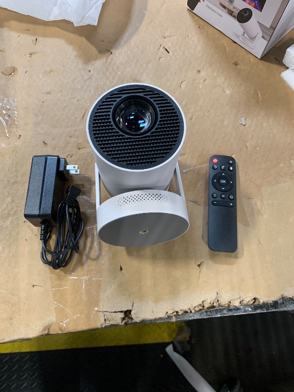 Photo 1 of [Electric Focus]Mini Portable Projector with 4K Support, Bluetooth 5.4 WIFI6, 5watt Sound Base Speaker, 260 ANSI, Android 11, 210° Rotation , Auto Keystone Correction Video Projector HY300 PLUS