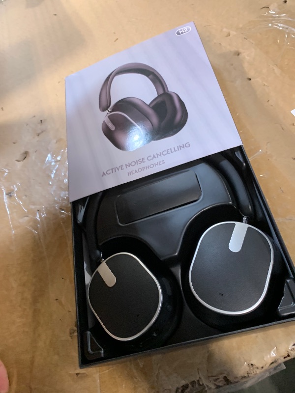 Photo 1 of ** SOLD AS IS NO REFUND/RETURN SEE COMMENTS!
Active Noise Cancelling Headphones,120H Playtime Bluetooth 6.0 Wireless Headphones with Power Display & 6-Mic ENC Calls, 360° Spatial Audio Over Ear Headphones Foldable Headset for Travel Office Game