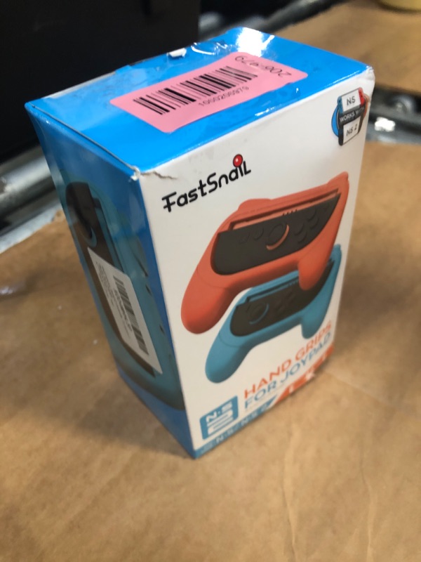 Photo 1 of [Switch 1/2 Compatible] FASTSNAIL Grips for Nintendo Switch 2 (2025)/1&OLED for Joy-Con 2, Wear-Resistant & Anti-Slip Controller Grips Handle Kit, Switch 2 Joypad Holder Accessories (Orange,Blue)