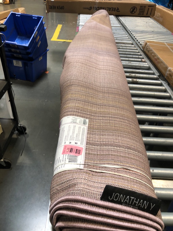 Photo 1 of ***DIRTY*** JONATHAN Y Haze Solid Low-Pile Light Purple Indoor Area Rug 8x10, Coastal,Bohemian,Minimalist,Classic, Easy-Cleaning for Living Room,Bedroom,Kitchen,Pet Friendly,Non-Shedding (SEU100R-8)