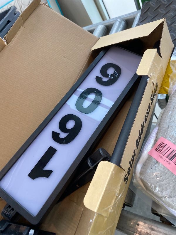 Photo 1 of **MISSING NUMBERS**RigidBeam House Numbers for Outside [ Light up Dual-Sided Illuminated ], Solar Address signs for Yard with Plaque Stakes Outdoor Waterproof Illuminated Address Numbers for House Garden Patio Lawn