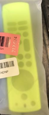 Photo 1 of (2 Pack) ONEBOM Silicone TV Remote Cover, (6.2 Inch*1.5 Inch) Glow in The Dark, Anti Slip Silicone Protective Case with Lanyard(Glow Blue&Glow Yellow)