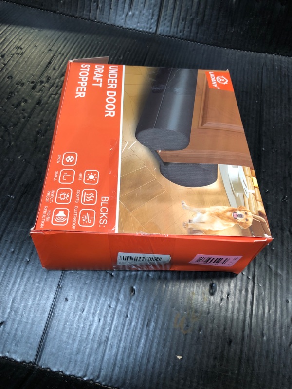 Photo 1 of (2 Pack) Under Door Draft Stopper, Draft Stopper for Bottom of Door, Adjustable 30-36 Inch Door Draft Blocker, Under Door Gap Filler, Easy Install Door Seal, Helps Reduce Drafts, Noise and Heat Loss