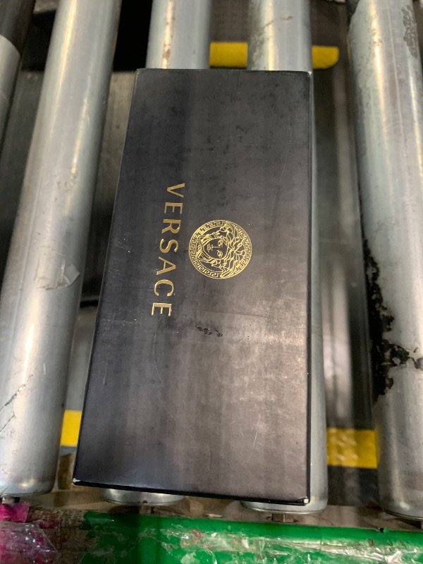 Photo 1 of ****MINOR DAMAGE***
Versace Unisex Sunglasses Matte Gold Frame, Dark Grey Lenses, 56MM