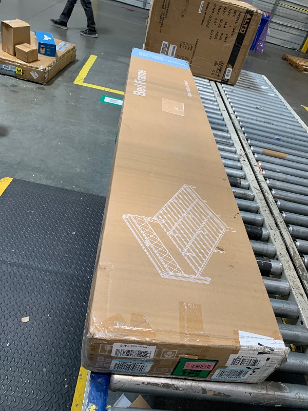 Photo 1 of ****FACTORY SEALED****
Sweetcrispy King Bed Frame with Headboard, Storage Headboard with USB Charging Station, Durable Squeak-Free Frame, Simple No-Tool Assembly,Works with King Mattress No Box Spring Needed