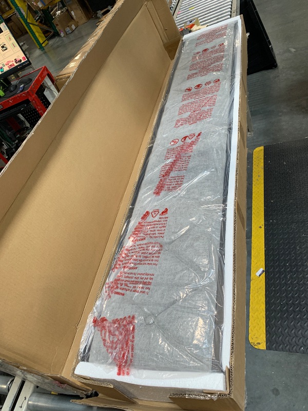 Photo 1 of ****FACTORY SEALED****
Sweetcrispy King Bed Frame with Headboard, Storage Headboard with USB Charging Station, Durable Squeak-Free Frame, Simple No-Tool Assembly,Works with King Mattress No Box Spring Needed