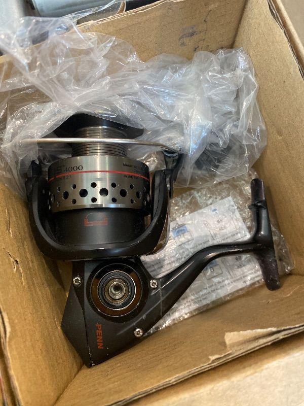 Photo 1 of **MAJOR DAMAGE**
Penn Battle Spinning Fishing Reel, 4000, Black
