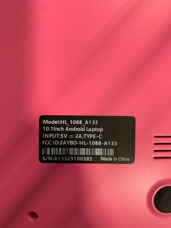 Photo 1 of ** SEE COMMENTS!**
G-Anica Laptop Computer(10.1 inch), Quad Core Powered by Android 12.0, Netbook Computer with WiFi, Webcam and Bluetooth, Mini Laptop with Bag, Mouse, and Mouse Pad for Kids and Adults?Pink?
