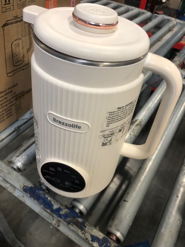 Photo 1 of ***It is dirty.***
Nut Milk Maker,40oz Large Capacity Stainless Steel Automatic Soy Milk Machine for Homemade,Oat,Plant-Based Milk and Non-Dairy Beverages Almond Cow Milk Machine with Delay Start,Self Cleaning (White)