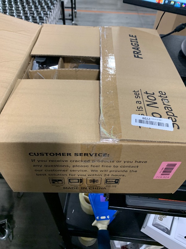 Photo 1 of ***ONE OF THE LIDS IS MISSING 2 OF THE LOCKING LATCHES, SELLING FOR PARTS, FINAL SALE***Wancilock 10 Pack 22 oz Glass Meal Prep Containers, Glass Food Storage Containers with Lids, Reusable Airtight Leakproof Lunch Bento Boxes Freezer, Microwave Oven and