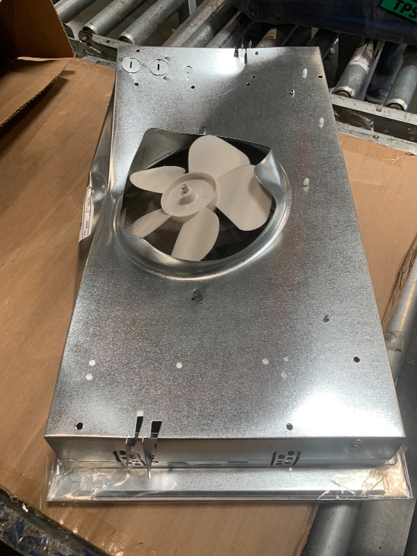 Photo 1 of ***DAMAGE***
***FUNCTIONAL: NO***

Broan-NuTone PM300SS Custom Power Pack Range Hood Insert with 2-Speed Exhaust Fan and Light, 300 Max Blower CFM, Stainless Steel, 21-Inch Built