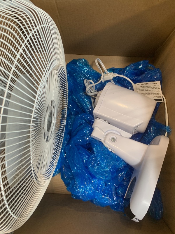 Photo 1 of ***WITHOUT REMOTE CONTROL***


Comfort Zone 16-Inch Fan – Quiet 3-Speed Oscillating Indoor Fan with 90° Wide-Angle Airflow, Timer & Sleep Modes – Space-Saving Wall Fan for Bedroom, Home Gym & Office, White