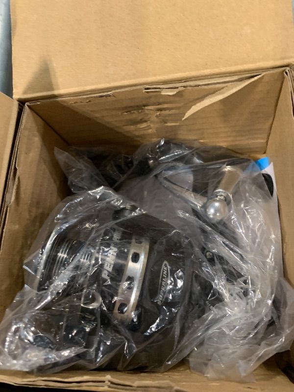 Photo 1 of **MAJOR DAMAGE**
PENN Pursuit IV Inshore Spinning Fishing Reel, Size 4000, HT-100 Front Drag, Max of 15lb, 5 Sealed Stainless Steel Ball Bearing System, Built with Carbon Fiber Drag Washers,Black/Silver