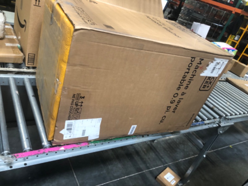 Photo 1 of ****FINAL SALE. NO RETURN!!! VIEW NOTES****
BLACK+DECKER 0.9 Cu. Ft. Portable Washer, 6.6 lb. Capacity Washing Machine for Homes & Apartments, 5 Wash Cycles, Quick Connect Sink Adapter and Drain Hose Included, Transparent Lid, BPWM09W, White