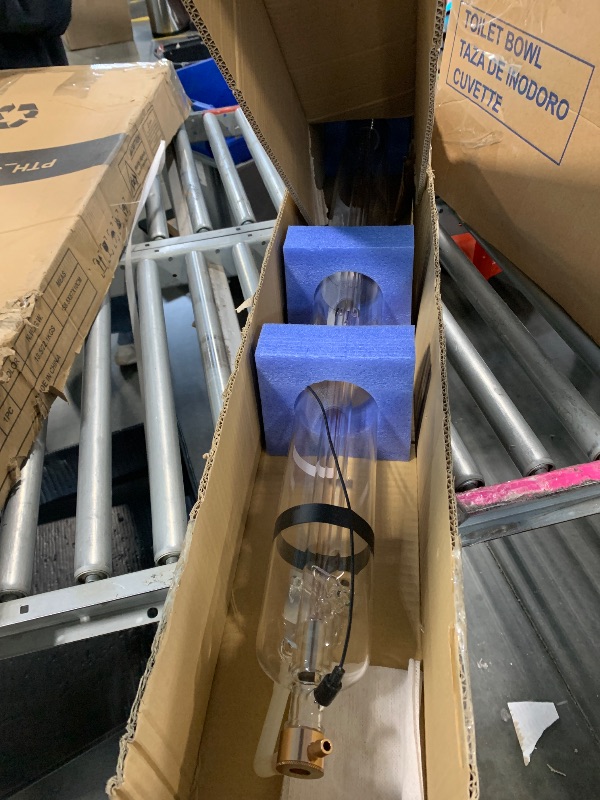 Photo 1 of ***UNTESTED FINAL SALE NO RETURN NO REFUND***** Cloudray 90W CO2 Laser Tube 90W-100W,1250mm Dia.80mm Cable Preconnected with Coating,90 Watt C02 Laser Tube With Metal Head (CR90 90-100W)