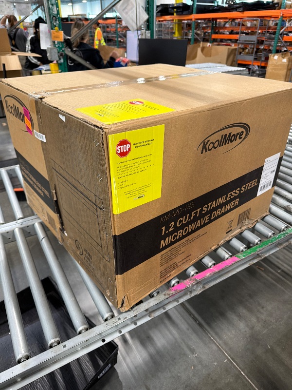 Photo 1 of ***FACTORY SEALED*** KoolMore 24 Inch Stainless-Steel Microwave Drawer with 1.2 cu. ft. Capacity, 1000W Power with 10 Custom Cooking Levels, Memory, and Timer Functions, Wall-Mounted with Flat Bottom (KM-MD-1SS)