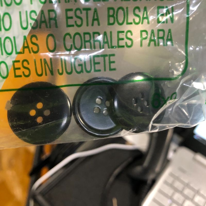 Photo 1 of ***JUST 3*** Super Z Outlet 100 Pack 1 Inch Buttons Flatback Sewing Colored for Arts & Crafts, Fashion Clothing, DIY Projects (Black)