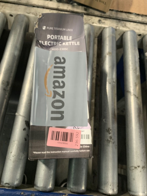 Photo 1 of **VIEW CLERK COMMENTS**
**MISSING PIECES**
Pure Titanium Travel Kettle,Dual Voltage Portable Electric Kettle 110V-240V Smart Small Water Boiler for Tea & Coffee,12 Temperature Control,Auto Shut Off & Boil Dry Protection (Gray,520ML)