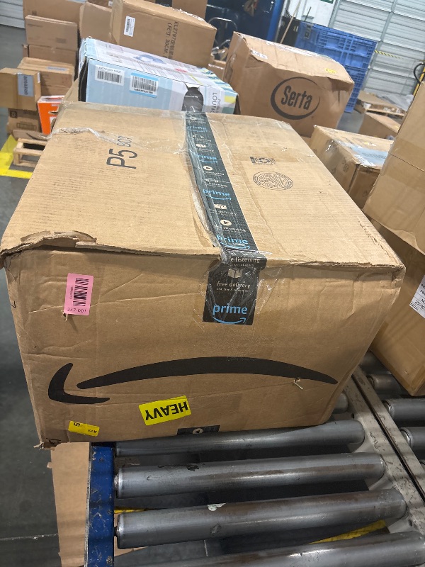 Photo 1 of ***FINAL SALE/NO RETURN, VIEW NOTES*** MMEOLUOOK Large End Table Farmhouse Side Table Industrial Style Sofa Table Metal X Accent Wood Coffee Table NightStand with Storage Shelf for Living Room Bedroom White MLBZ16W