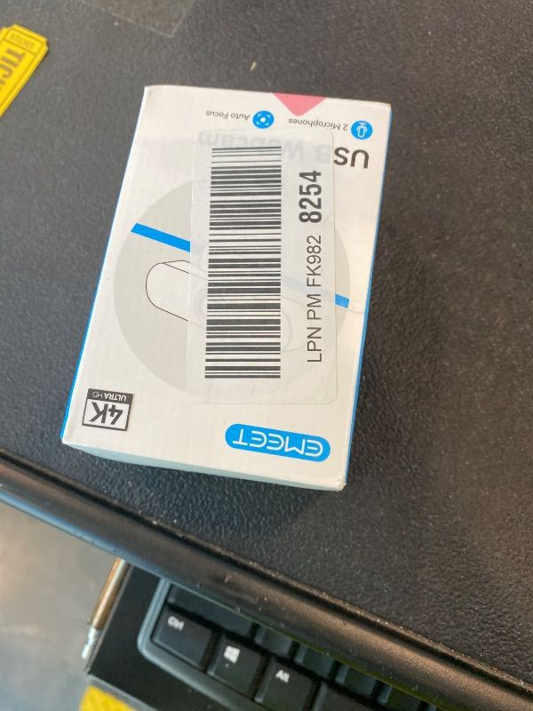 Photo 1 of *UNTESTED*
EMEET C960 4K Webcam for PC, 4K UHD CMOS Sensor, PDAF Auto Focus, Dual Omnidirectional Mics, Auto Light Correction, 73° FOV, Plug&Play Webcam w/Privacy Cover, Works w/Zoom/Teams/Skype/Google Meet