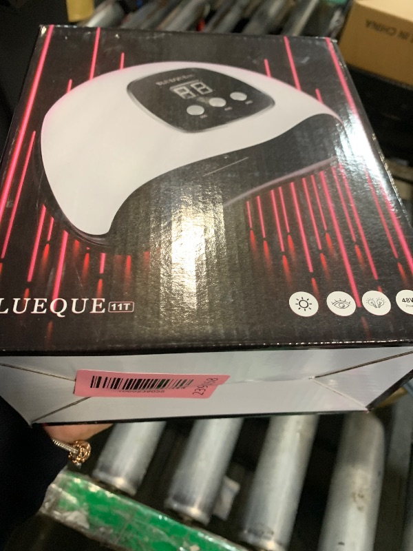 Photo 1 of *** SOLD AS IS, NO REFUND/RETURN** SEE COMMENTS!
BIGBEAR UV Light for Nails, 48W UV LED Nail Lamp for Gel Polish, Fast Nail Dryer with Automatic Sensor, 3 Timer Setting, Small and Portable, LED Nail Light for Fingernail and Toenail