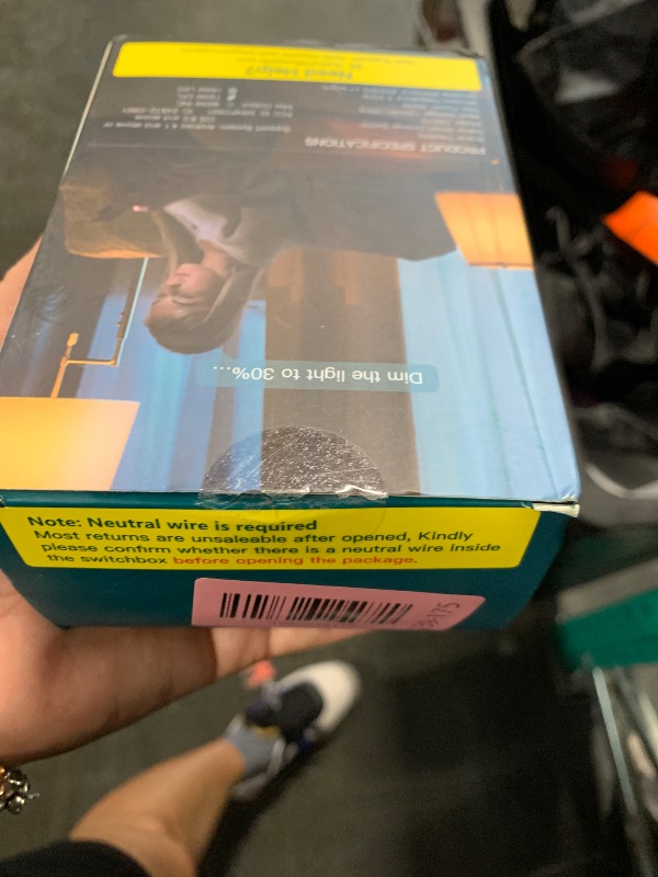 Photo 1 of [New Version] TREATLIFE Smart Dimmer Switch, 2.4GHz WiFi Single-Pole Dimmable Smart Light Switch Compatible with Alexa, Google Home, Sleep/Wake Timer, Customizable Indicator, Neutral Wire Required