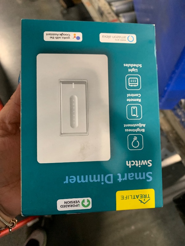 Photo 1 of [New Version] TREATLIFE Smart Dimmer Switch, 2.4GHz WiFi Single-Pole Dimmable Smart Light Switch Compatible with Alexa, Google Home, Sleep/Wake Timer, Customizable Indicator, Neutral Wire Required