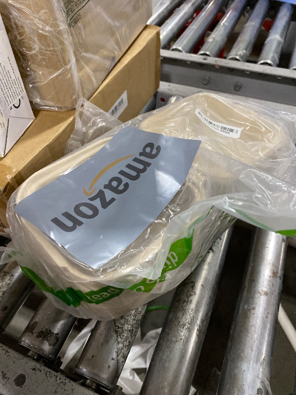 Photo 1 of [50 COUNT]Harvest Pack 6 X 6" Compostable Clamshell Take Out Food Containers, PFAS FREE Square To go Containers with Lids, Heavy-Duty Disposable Bagasse Bento Cake Box, Eco-Friendly Sugarcane Fibers