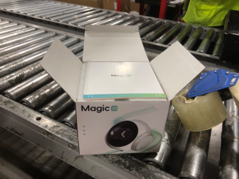 Photo 1 of Crigge Magic S1 Indoor Security Robot Camera 1080P Movable Pet Camera with App Control, 2-Way Audio, Motion Detection, Night Vision, Auto-Recharge, Smart Home Cam for Pet/Elderly/Baby (White)