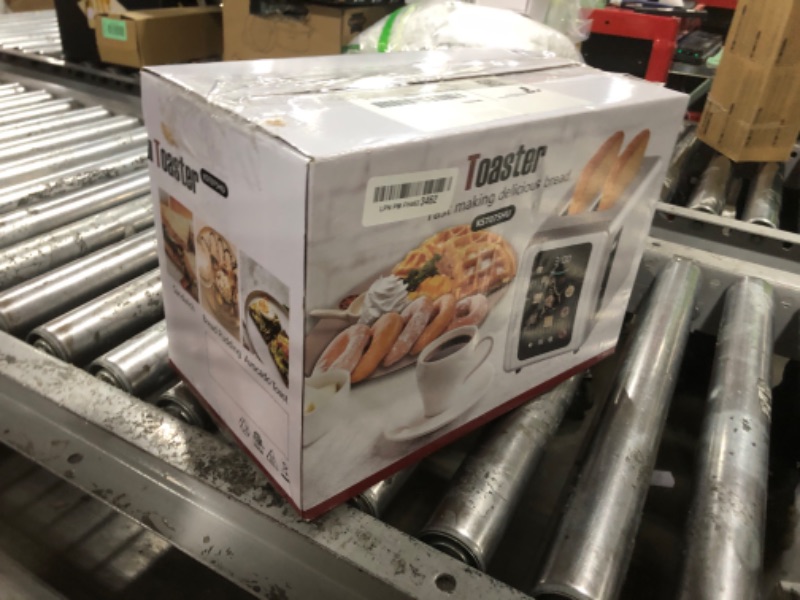 Photo 1 of WHALL Full Touch Screen Toaster 2 Slice, 1.5'' Extra Wide Slot Smart Toaster with Digital Timer, 6 Bread Types & 6 Shade Settings, Crumb Tray, Reheat/Defrost, Stainless Steel Bread Toasters, Silver