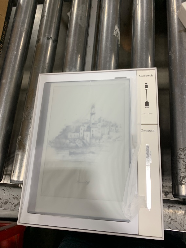 Photo 1 of Android E-Ink ePaper Tablet, Paperwhite eBook Reader Digital Notebook for Note Taking, Drawing Paper White Graphics Notepad with Stylus and Case, Cloud Sync and Screen Casting - Model Mini 9.7" Silver