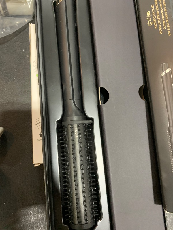 Photo 1 of ghd Rise Volumizing Hot Hair Brush - Professional 1.25” Hot Brush for Dry Hair with Maximum Root Lift, 2x Volume, 365ºF Safe Styling Temperature Technology and Auto Sleep Mode - Black