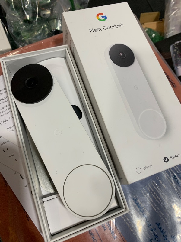 Photo 1 of Google Nest Doorbell (Battery) - Snow