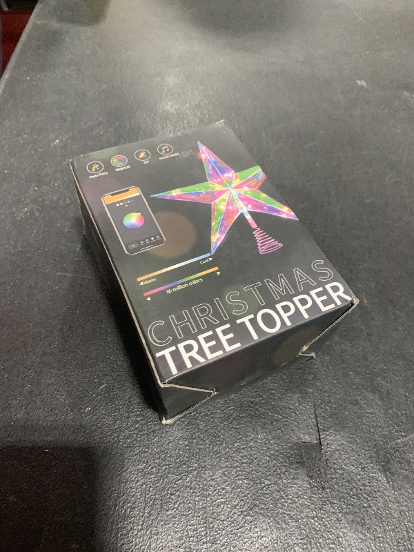 Photo 1 of 11.8" Christmas Tree Topper Star with APP & Remote Control, Color Changing Tree Topper Star Lighted with Music Sync, DIY Modes, Dimmable, Timer for Indoor Christmas Tree Decoration