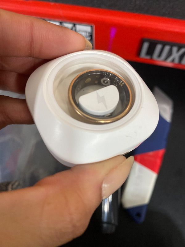 Photo 1 of Milavan Smart Health Ring for Women Men Fitness Tracker with Heart Rate, Yellow 9